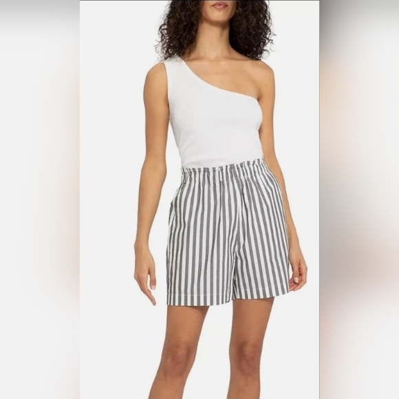 Sanctuary Pants - Sanctuary Striped Gray Women's Shorts